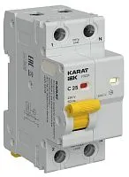 Устройство защиты от дугового пробоя (УЗДП) 1P+N C 25A с авт. выкл. KARAT IEK KA-DP11-1-025-C