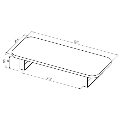 Подставка для ноутбука/монитора дуб Вотан черн. Rexant 38-0682 фото 8
