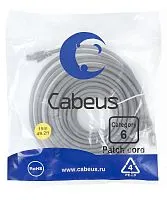 Патч-корд U/UTP кат.6 PC-UTP-RJ45-Cat.6-15m 2xRJ45/8p8c неэкранир. PVC 15м сер. Cabeus 8790c