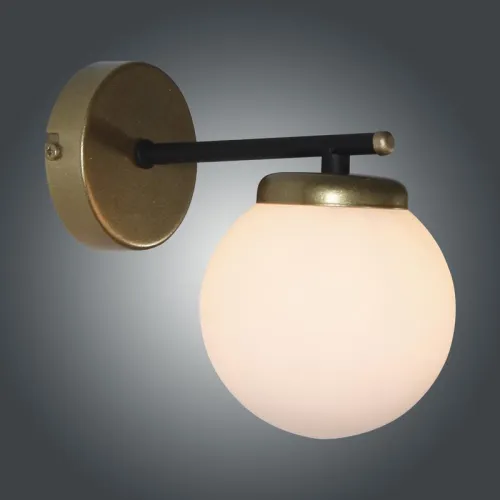 Светильник "Злата" 511 (плафон 8728) НББ 01-25-101 G9 [ИМ] настен. черн.зол. Элетех 1005405282 фото 5