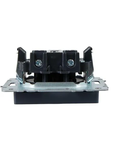 Розетка СП BRITE РСш10-2-БрМ 10А без заземл. защ. шторки механизм маренго IEK BR-R13-10-K35 фото 6