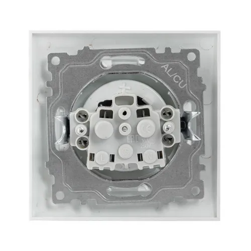 Розетка 1-м СП Валенсия 10А IP20 без заземл. защ. шторки бел. PROxima EKF EWR10-022-10 фото 4