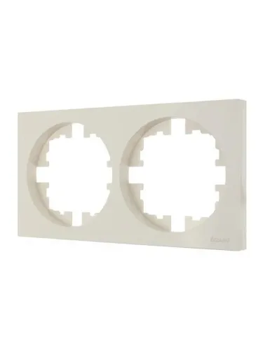 Рамка 2-м OSEN горизонт. квадрат сл. кость LEZARD 743-9000-147 фото 2