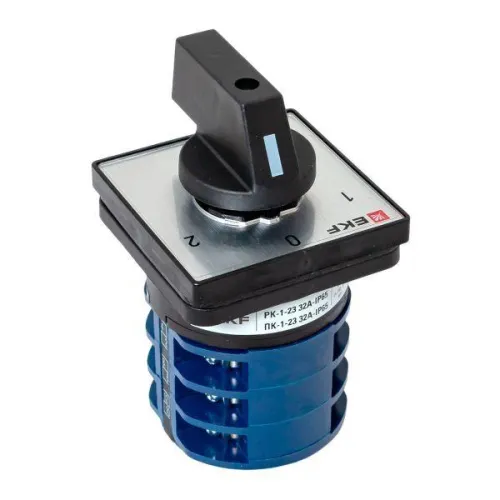 Переключатель кулачковый ПК-1-23 3п 32А "1-0-2" IP65 EKF pk-1-23-32-65 фото 8