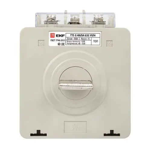 Трансформатор тока ТТЕ-А 400/5А кл. точн. 0.5S с клеммой напряжения PROxima EKF tte-S-400-0.5S фото 3