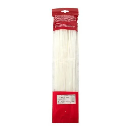 Хомут P6.6 4.8х400 FlexLock стандартный бел. (уп.100шт) PROxima EKF plc-fl-ctsw-4.8x400 фото 5