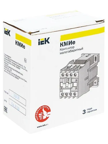 Контактор КМИе-11811 18А 230В/АС3 1НЗ GENERICA KKME11-018-230-01 фото 3