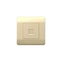 Розетка телефонная 1-м NEW3-E RJ11 шампань CHINT 431414