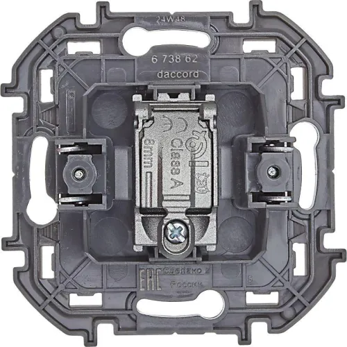 Розетка телевизионная проходная TV Inspiria 14дБ 5-862мГц механизм алюм. IEK 673862 фото 3