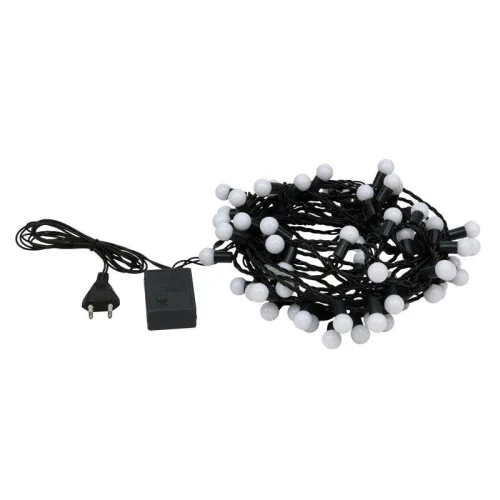 Гирлянда светодиодная "Мультишарики" 10м d17.5мм 80LED мультиколор 6Вт 220-240В IP65 с контроллером провод ПВХ темн. зел. Neon-Night 303-509-6 фото 3