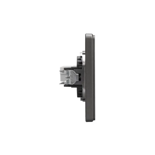 Розетка компьютерная СП ROUND MIELE RJ45 кат.6 титан Kranz KR-78-0724-2 фото 7