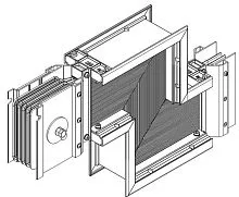 Секция Z-образ. вниз н/1 4000А Al 3L+N+1/2PE НК IP55 тран. IEK LB-4000A5-25-F-ZDE