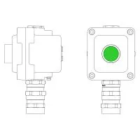 Пост управления взрывонепроницаемый из алюм. LCSD-01-B-MB-P1G(11)x1-PBMB-KA2MHK DKC LCSD21000009