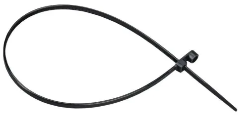 Хомут 4.8х370мм P6.6 с винтовым креплением черн. (уп.100шт) IEK UHH12-D048-370-100-K02 фото 2