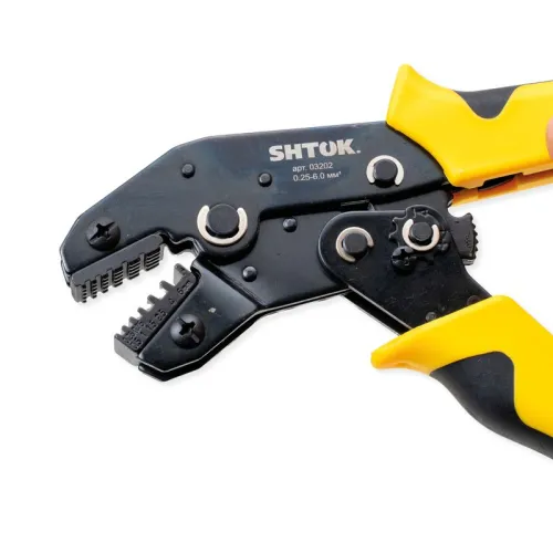Пресс-клещи ПК-19+ матрица профиль трапеция 0.25-6.0кв.мм (03202) SHTOK 376185 фото 4