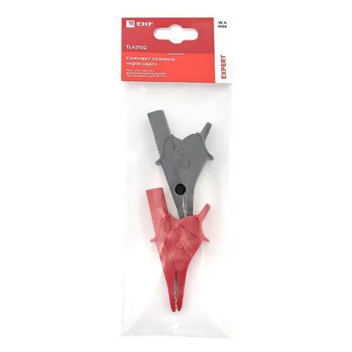 Комплект зажимов «крокодил» TLA3102 Expert EKF TLA3102 фото 9
