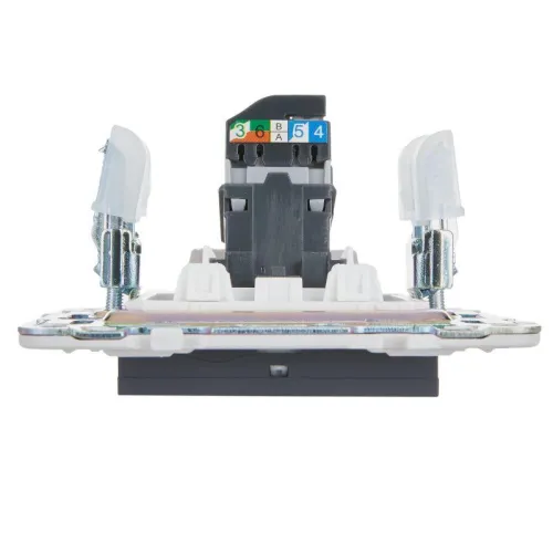 Розетка компьютерная RJ45 кат.5E SKANDY SK-K01T титан IEK SK-K10-1-K48 фото 5