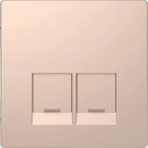 Накладка центральная Merten D-Life для 2мод. разъемов пол. для надписи SE SD шампань SchE MTN4572-6051