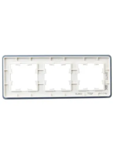Рамка 3-м BRITE РУ-3-2-Бр стекло бел. RE IEK BR-M32-G-41-K01 фото 4