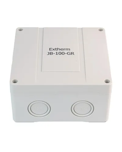 Коробка распределительная 140х140х76мм IP66 в комплекте с клеммным рядом 10х10кв.мм 76А сер. Extherm JB-100-GR фото 6