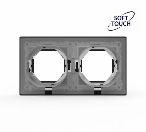 Рамка 2-м Pixel IP44 карбон TOKOV ELECTRIC TKE-PX-RM2-C14-IP44 фото 4