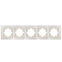 Рамка 5-м Афина фактурная универс. жемчуж. Universal A11042-Obr