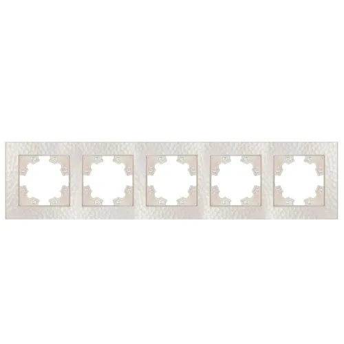 Рамка 5-м Афина фактурная универс. жемчуж. Universal A11042-Obr