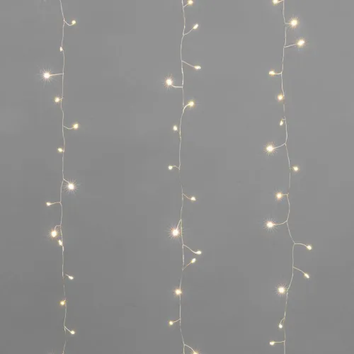 Гирлянда светодиодный занавес из росы "Фейерверк" 3х3м 900 LED IP20 230В тепл. бел. Neon-Night 315-866