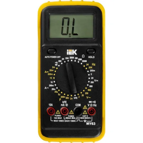 Мультиметр цифровой Professional MY63 IEK TMD-5S-063 фото 7