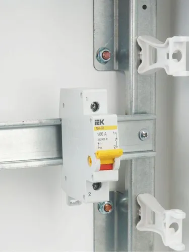 Выключатель нагрузки (мини-рубильник) 1п 100А ВН-32 KARAT IEK MNV10-1-100 фото 7