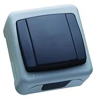 Выключатель одноклавишный с винтовым зажимом IP55 Makel 36064001