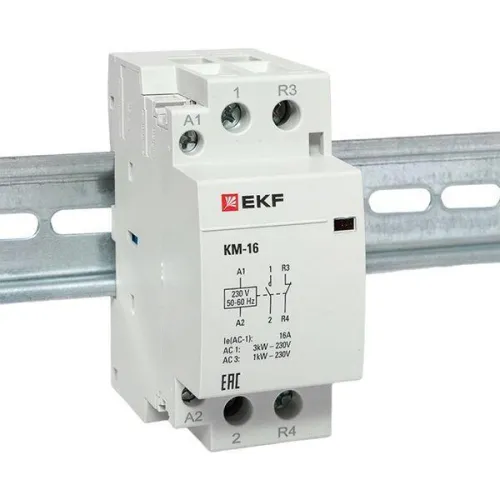 Контактор модульный КМ 16А NО+NC (2 мод.) EKF km-2-16-11 фото 5