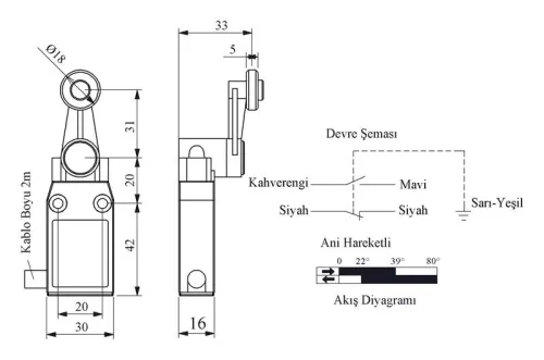 Выключатель концевой L61K13MEP121 EMAS L61K13MEP121 фото 2