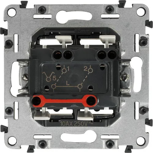 Выключатель 2-кл. СП Valena In'matic 10А IP20 250В безвинтов. зажимы механизм сер. Leg 752005 фото 4