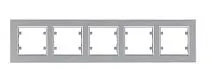 Рамка 5-м Karea горизонт. сереб. Makel 56065705