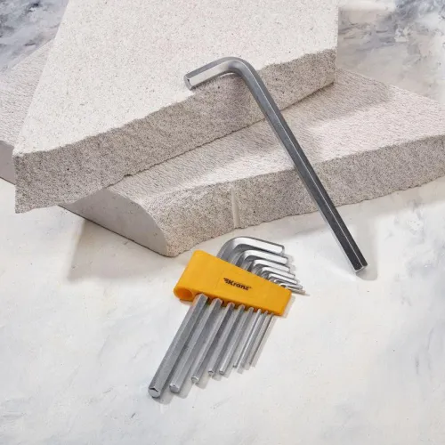 Набор ключей имбусовых HEX 2.0-12мм CrV 9шт удлиненные Kranz KR-12-5213 фото 2