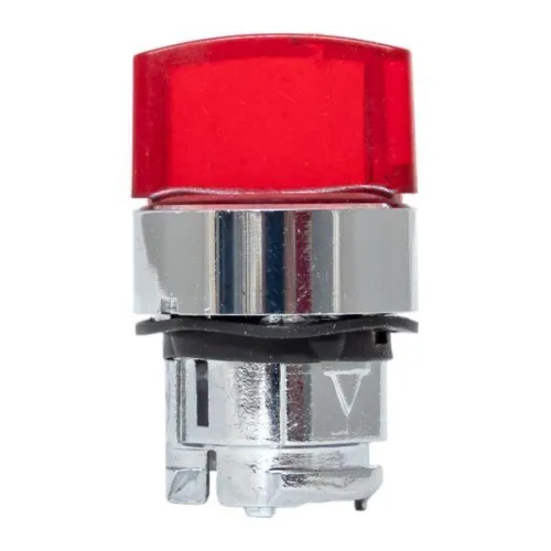 Механизм переключателя исполнительный ХB4 красн. на 2 положения с фиксацией с подсветкой с короткой ручкой PROxima EKF XB4BD2FL-R фото 6