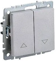 Выключатель жалюзи СП BRITE ВС10-1-5-БрА 10А механизм алюм. IEK BR-V15-0-10-K47