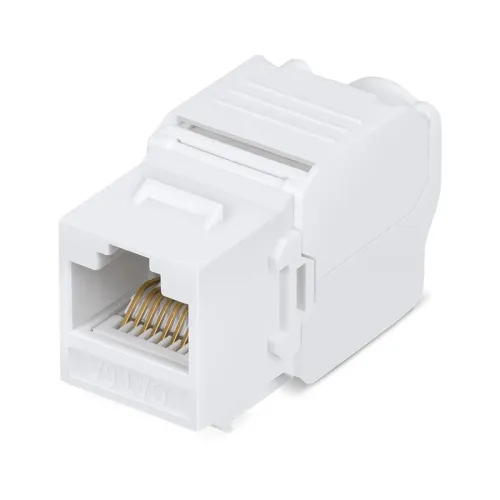Вставка Keystone Jack RJ45 (8P8C) кат.6A KJ-RJ45-Cat.6A-180-Toolless 180град. без инструмента Toolless бел. Cabeus 7964c фото 2