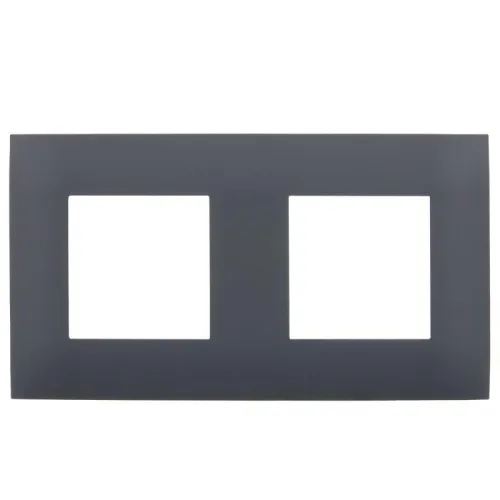 Рамка 2-м SKANDY SK-F02G графит IEK SK-M22-K53 фото 2
