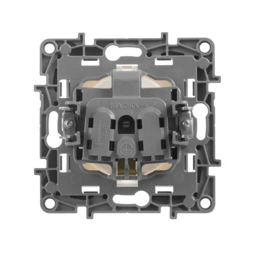 Розетка 1-м СП Etika 16А IP20 250В 2P+E с заземл. немецк. стандарт винтов. клеммы механизм бел. IEK 672221 фото 6