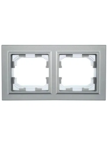 Рамка 2-м IP44 BRITE РУ-2-БрА-44 алюм. IEK BR-M22-44-K47 фото 6