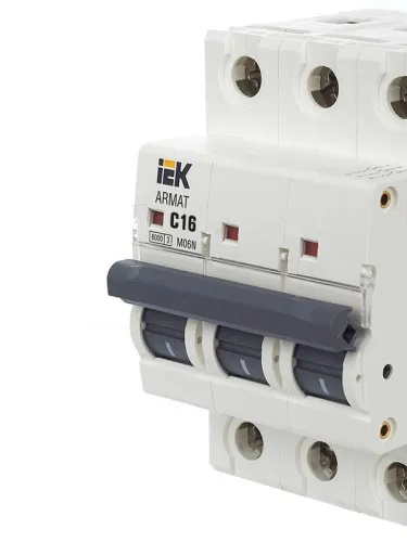 Выключатель автоматический модульный 3п C 16А M06N ARMAT IEK AR-M06N-3-C016 фото 9