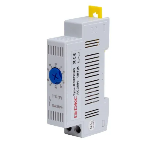 Термостат модульный с регулир. диап. -10…+80град.C контакт NO-образ. DKC R5MTHNO фото 3