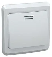 Выключатель 1-кл. СП Вега 10А IP20 ВС10-1-1-ВБ с индикацией бел. GENERICA EVV11-K01-10-DM