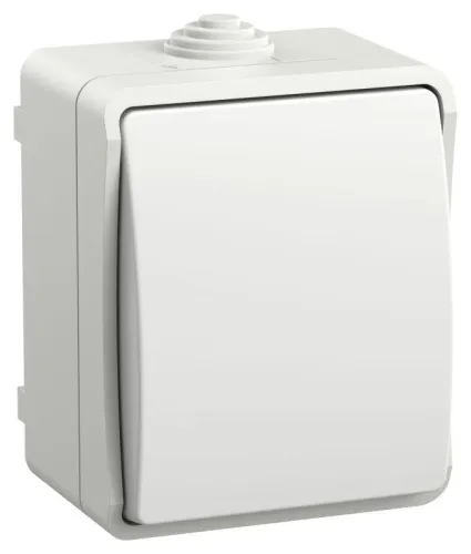 Выключатель проходной 1-кл. ОП Форс IP54 ВС20-1-0-ФБ бел. IEK EVS10-K01-10-54-DC