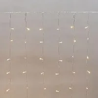 Гирлянда светодиодная "Светодиодный Дождь" 2х1.5м 150LED тепл. бел. 5.1Вт 230В IP44 эффект мерцания прозр. провод Neon-Night 235-516