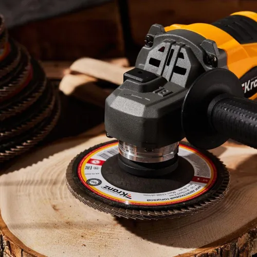 Круг лепестковый торцевой P120 115х22.2мм Kranz KR-90-0009 фото 6