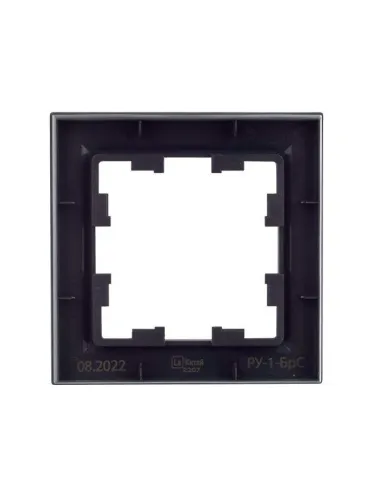 Рамка 1-м BRITE РУ-1-БрС сталь IEK BR-M12-K46 фото 4