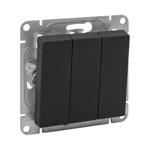 Выключатель 3-кл. СП Эпика механизм черн. EKF UP1-SWB-31